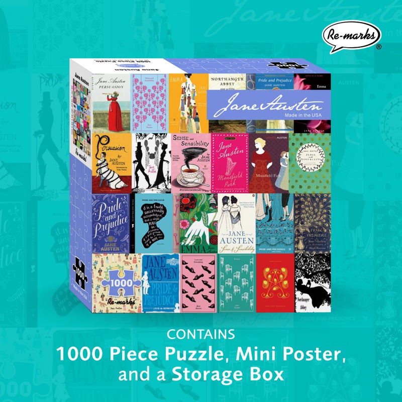 Re-marks Jane Austen Literary Jigsaw Puzzle, 1000 Piece Puzzle for All Ages - Image 2